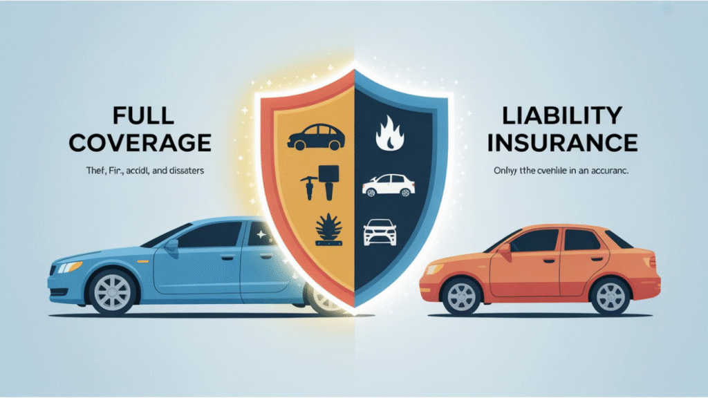 Full Coverage VS Liability Insurance USA